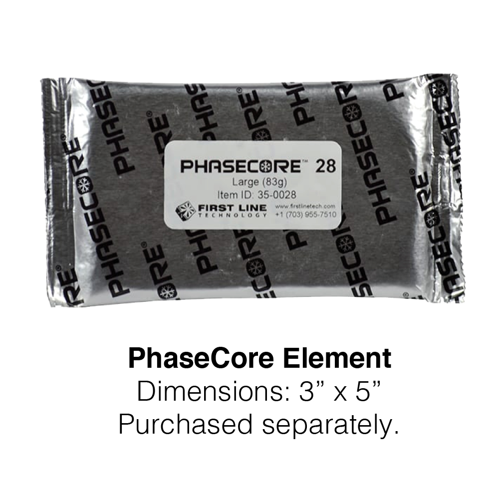 PhaseCore XPC Go-Pack: Element dimensions