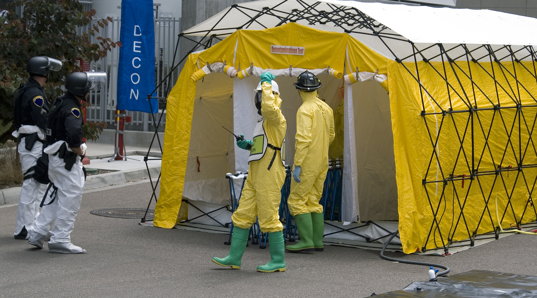 Airboss Decon Shelter in Use