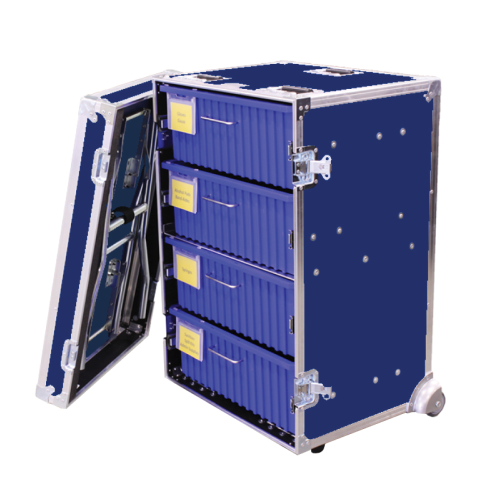VeriCor Medical Organizer with 4 Drawers and Table