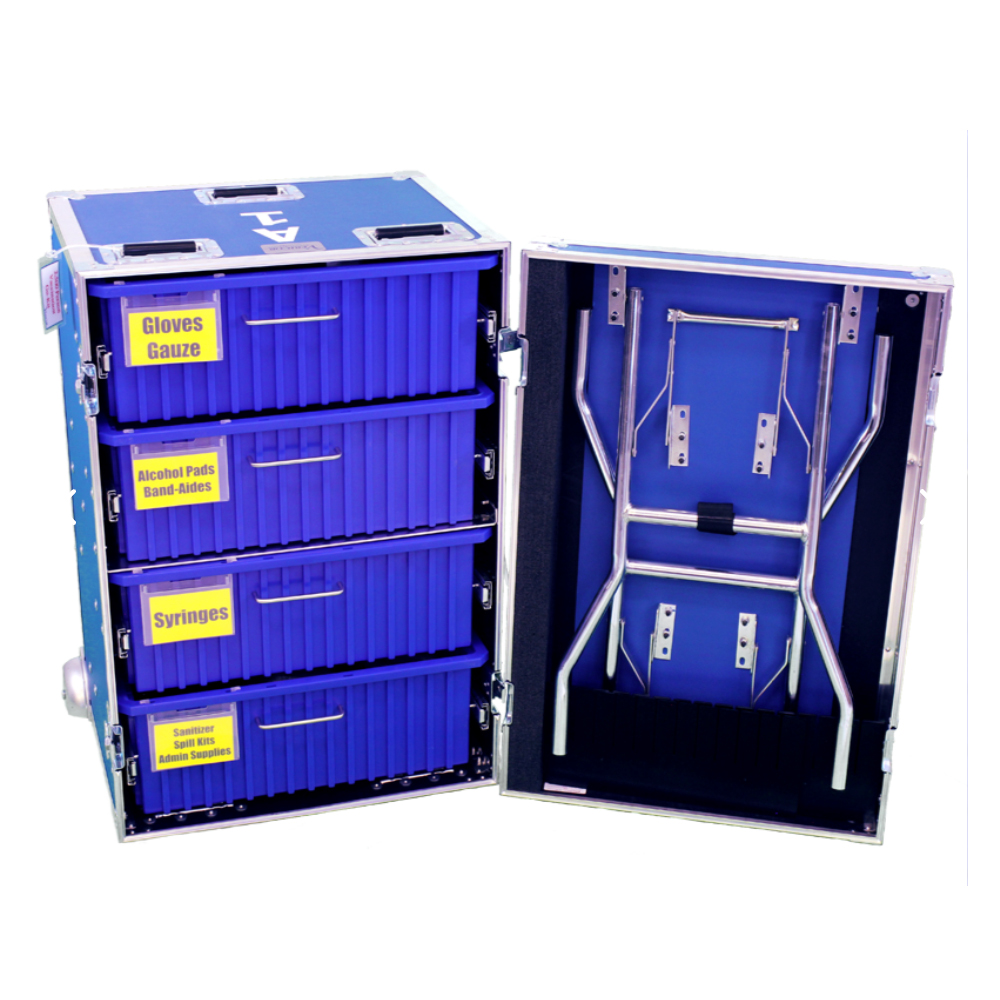 VeriCor Medical Organizer with 4 Drawers and Table Image 4
